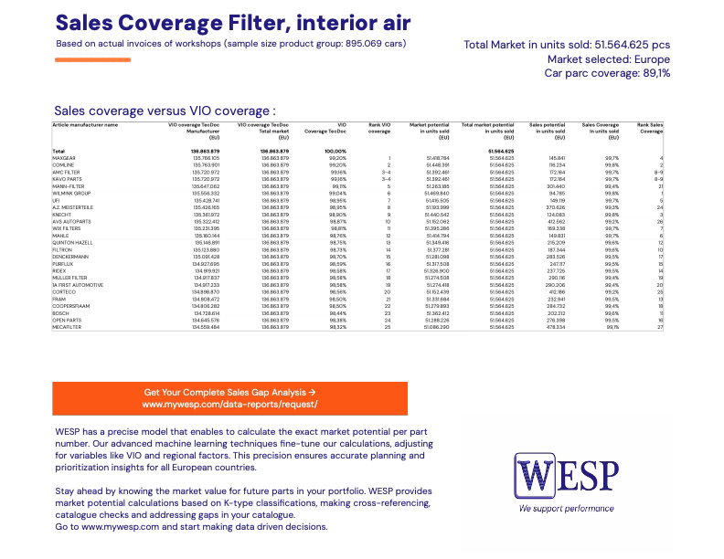 Market Sales Coverage Report Preview